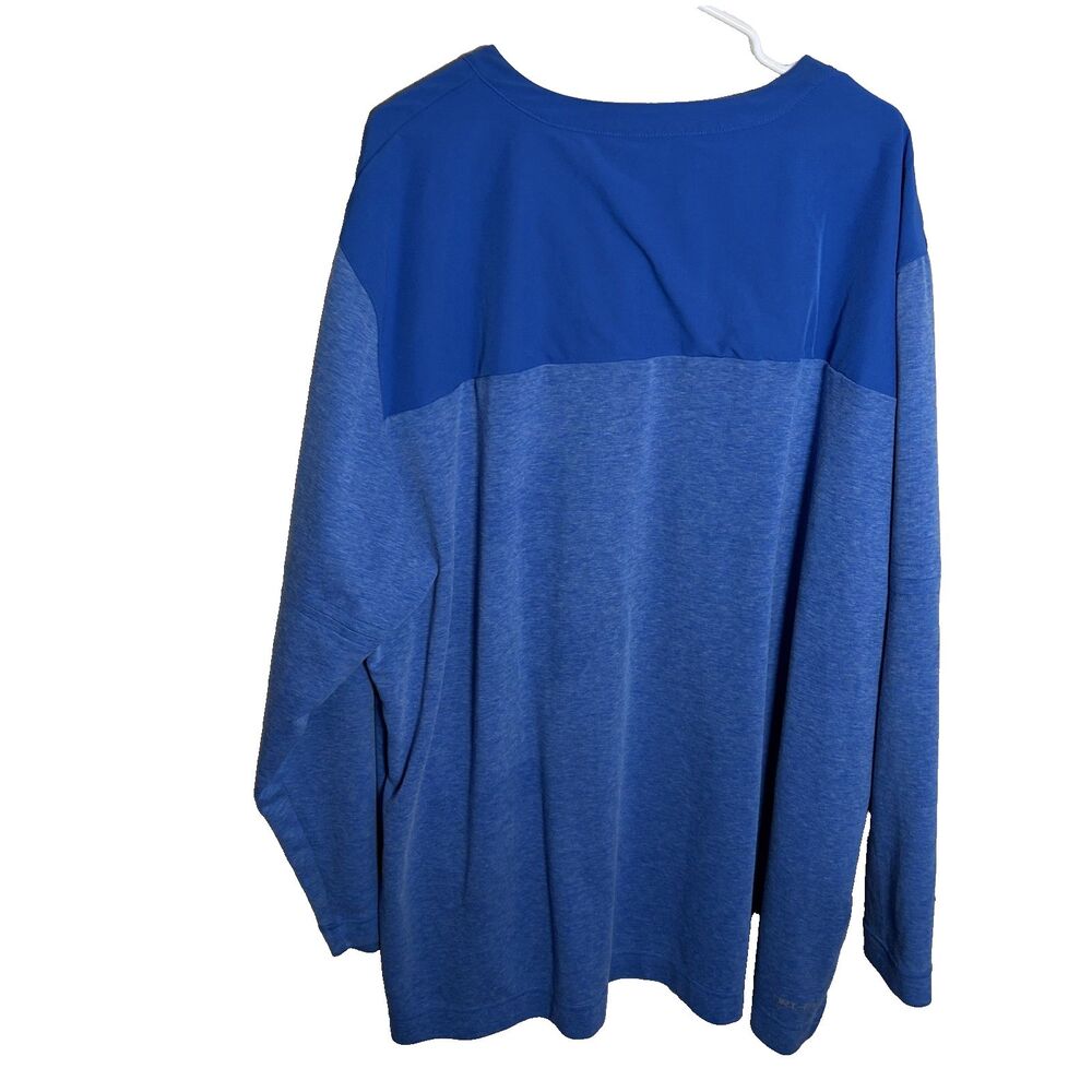 Nike Sweatshirt Men's 4XL Blue 1/4 Zip Pullover Long Sleeve Athletic Active - Picture 2 of 10